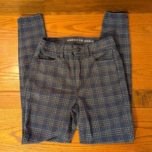 Women's American Eagle Super Hi-rise Jegging, (plaid) 2 x 28